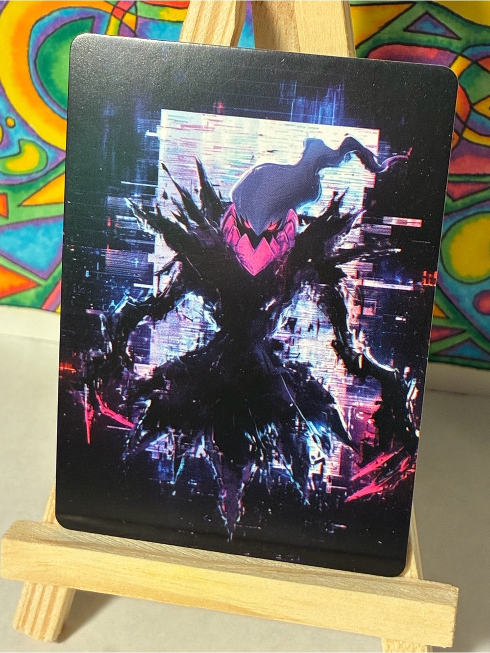 Darkrai Pokemon Fan Art Card Glitch Pack 1st Release by Artist Vyu33